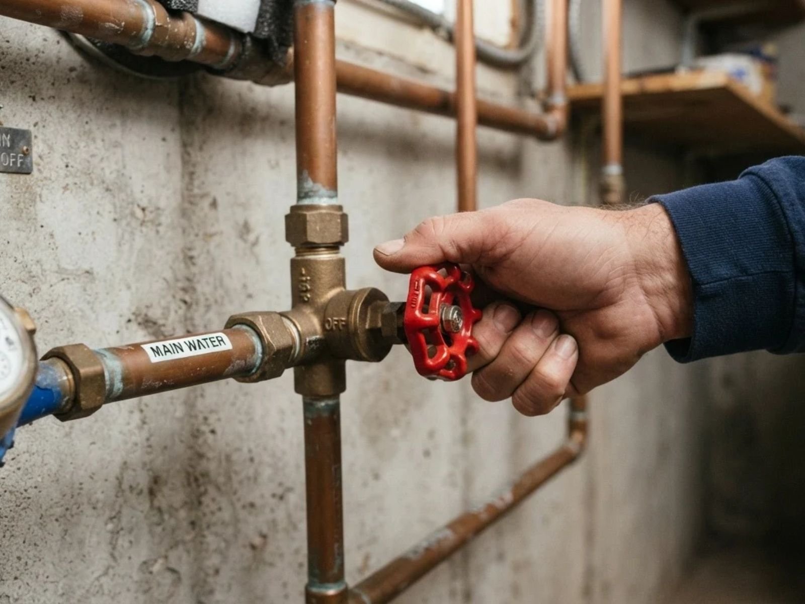 Residential water meter used to check for hidden leaks
