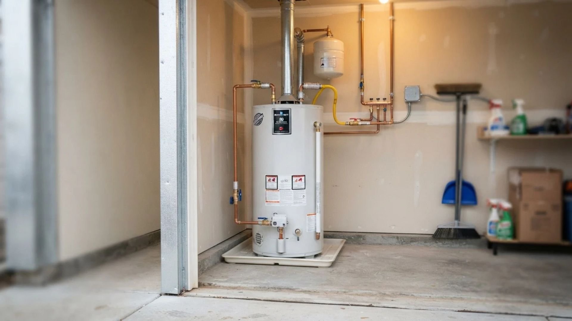 New water heater installation in a Boca Raton home